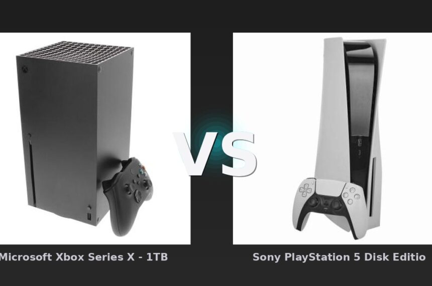 Vergleich: Microsoft Xbox Series X - 1TB schwarz vs Sony PlayStation 5 Disk Edition - 825GB - weiß