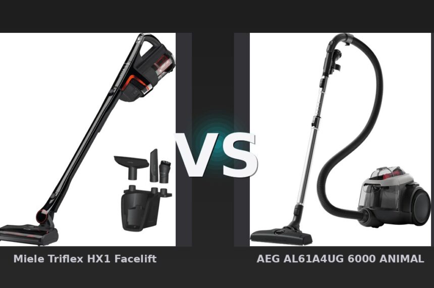 Vergleich: Miele Triflex HX1 Facelift vs AEG AL61A4UG 6000 ANIMAL - Miele Triflex HX1 vs AEG AL61A4UG 6000: Der KI-Audit