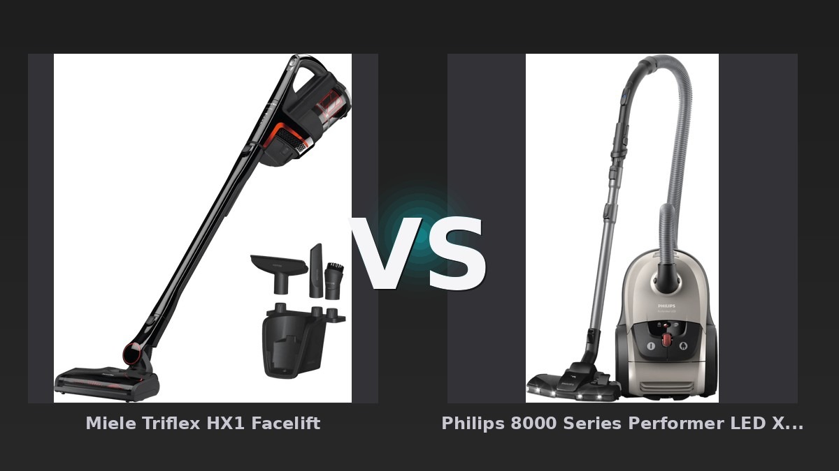 Vergleich: Miele Triflex HX1 Facelift vs Philips 8000 Series Performer LED XD8152/12 - Miele Triflex HX1 vs Philips 8000 Performer: Der KI-Audit