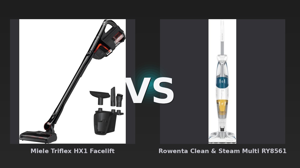 Vergleich: Miele Triflex HX1 Facelift vs Rowenta Clean & Steam Multi RY8561 - Miele Triflex HX1 vs Rowenta Clean &: Der KI-Audit