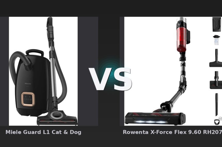 Vergleich: Miele Guard L1 Cat & Dog vs Rowenta X-Force Flex 9.60 RH2078 - Miele Guard L1 vs Rowenta X-Force Flex: Der KI-Audit