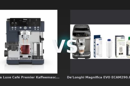 Vergleich: "Ninja Luxe Café Premier Kaffeemaschine - Cyber Space ES601EUCY" vs De'Longhi Magnifica EVO ECAM290.81.TB + Pflegeset - Ninja Luxe Café vs. De'Longhi Magnifica EVO: Vollautomat-Vergleich 2026