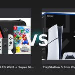 Vergleich: Nintendo Switch OLED Weiß + Super Mario Bros. Wonder + BlueBuilt Schutzhülle vs PlayStation 5 Slim Digital Edition + Zusätzlicher Controller Weiß - Nintendo Switch OLED vs. PlayStation 5 Slim Digital: Hybrid-Spaß oder Heimkino-Power?