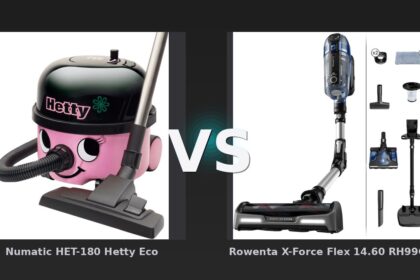 Vergleich: Numatic HET-180 Hetty Eco vs Rowenta X-Force Flex 14.60 RH99C3 - Numatic HET-180 Hetty vs Rowenta X-Force Flex: Der KI-Audit