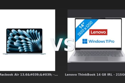 Vergleich: RP// Macbook Air 13.6'' - M4 10-Core CPU 10-Core GPU - 24 GB - 512 GB SSD - Himmelblau - vs Lenovo ThinkBook 14 G8 IRL - 21SG00HLMH QWERTY [Englische Tastatur] - MacBook Air M4 vs. Lenovo ThinkBook 14 G8: Das ARM-Übergewicht