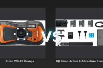 Vergleich: Ricoh WG-80 Orange vs DJI Osmo Action 6 Adventure Combo - Ricoh WG-80 Orange vs DJI Osmo Action: Der KI-Audit
