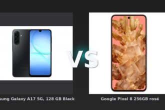 Vergleich: Samsung Galaxy A17 5G, 128 GB Black vs Google Pixel 8 256GB rosé - Samsung Galaxy A17 vs Google Pixel 8: Der KI-Audit