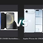 Vergleich: Samsung Galaxy S25 256GB Dunkelblau 5G + Zubehörset vs Apple iPhone Air 256GB Blau + BlueBuilt Protective Backcover Transparent - Samsung Galaxy S25 vs. Apple iPhone Air: Technischer Mittelklasse-Vergleich 2026