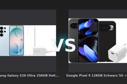 Vergleich: Samsung Galaxy S26 Ultra 256GB Hellblau 5G + Basis-Zubehörset vs Google Pixel 9 128GB Schwarz 5G + Zubehörset - Samsung Galaxy S26 Ultra 256GB Hellblau 5G + Basis-Zubehörset vs Google Pixel 9 128GB Schwarz 5G + Zubehörset: Vergleich