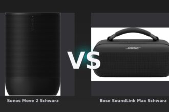 Vergleich: Sonos Move 2 Schwarz vs Bose SoundLink Max Schwarz - Sonos Move 2 vs Bose SoundLink Max: Der hybride Allrounder gegen den Outdoor-Spezialisten