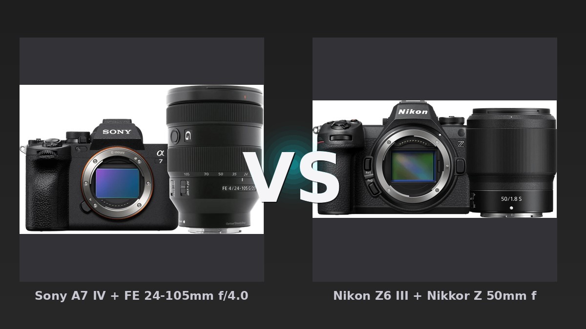 Vergleich: Sony A7 IV + FE 24-105mm f/4.0 G OSS vs Nikon Z6 III + Nikkor Z 50mm f/1.8