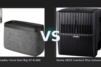 Vergleich: Stadler Form Karl Big SF-K-006 vs Venta LW25 Comfort Plus Schwarz - Stadler Form Karl Big vs. Venta LW25: Luftbefeuchter-Duell mit klarem Sieger