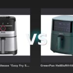 Vergleich: Tefal Heißluftfritteuse "Easy Fry Smart & Silence EY572D", silber/schwarz vs GreenPan Heißluftfritteuse "Bistro" 1 Korb 7,2 l, grün - Tefal Easy Fry Smart & Silence vs. GreenPan Bistro: Der große Airfryer-Vergleich 2026