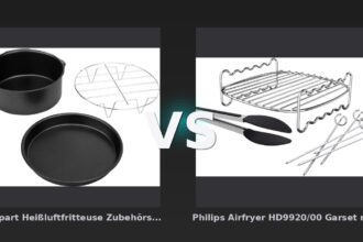 Vergleich: Veripart Heißluftfritteuse Zubehörset 3-teilig vs Philips Airfryer HD9920/00 Garset mit zwei Ebenen - Veripart Heißluftfritteuse Zubehörset vs Philips Airfryer HD9920/00
