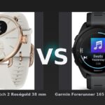 Vergleich: Withings ScanWatch 2 Roségold 38 mm vs Garmin Forerunner 165 Music Schwarz/Grau - Withings ScanWatch 2 vs Garmin Forerunner 165 Music: Gesundheits-Hybrid trifft auf Sport-Smartwatch