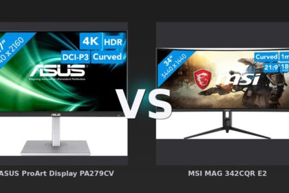 Vergleich: ASUS ProArt Display PA279CV vs MSI MAG 342CQR E2 - ASUS ProArt PA279CV vs MSI MAG 342CQR E2: 4K-Profi gegen Ultrawide-Gaming