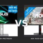 Vergleich: ASUS ProArt PA278QGV vs AOC OLED Q27G4ZDR - ASUS ProArt PA278QGV vs. AOC OLED Q27G4ZDR: Profi-IPS gegen Gaming-OLED