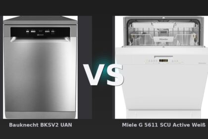 Vergleich: Bauknecht BKSV2 UAN vs Miele G 5611 SCU Active Weiß - Bauknecht BKSV2 UAN vs Miele G 5611 SCU Active: Preis-Leistungssieger gegen Premium