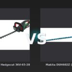 Vergleich: Bosch Advanced Hedgecut 36V-65-28 vs Makita DUH602Z (ohne Akku) - Bosch Advanced HedgeCut 36V-65-28 vs. Makita DUH602Z: Zwei Akku-Heckenscheren im Vergleich