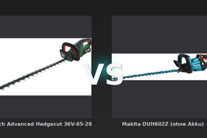 Vergleich: Bosch Advanced Hedgecut 36V-65-28 vs Makita DUH602Z (ohne Akku) - Bosch Advanced HedgeCut 36V-65-28 vs. Makita DUH602Z: Zwei Akku-Heckenscheren im Vergleich