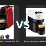 Vergleich: De'Longhi Nespresso Essenza Mini EN85.R vs Krups Nespresso Vertuo Pop XN9201 Coconut White - De'Longhi Nespresso Essenza Mini vs Krups Nespresso Vertuo Pop: Der Kapsel-Kampf