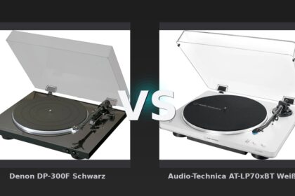 Vergleich: Denon DP-300F Schwarz vs Audio-Technica AT-LP70xBT Weiß - Denon DP-300F vs Audio-Technica AT-LP70xBT: Vollautomatik-Plattenspieler im Vergleich
