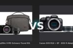 Vergleich: Fujifilm X-M5 Schwarz Travel Kit vs Canon EOS R10 + EF - EOS R Adapter - Fujifilm X-M5 vs Canon EOS R10: Zwei spiegellose Einsteigerkameras im Vergleich