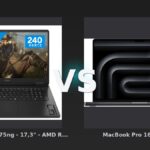 Vergleich: HP OMEN 17-db1075ng - 17,3" - AMD Ryzen AI 7 - 32GB RAM/1TB SSD - RTX 5070 vs MacBook Pro 16" M5 Pro - HP OMEN 17 vs MacBook Pro 16 M5 Pro: Gaming-Biest trifft Creator-Flaggschiff