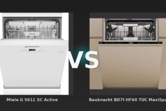 Vergleich: Miele G 5611 SC Active vs Bauknecht BD7I HF60 TUC MaxiSpace - Bauknecht BD7I HF60 TUC MaxiSpace vs. Miele G 5611 SC Active: Der leise Sieger im Geschirrspüler-Ver