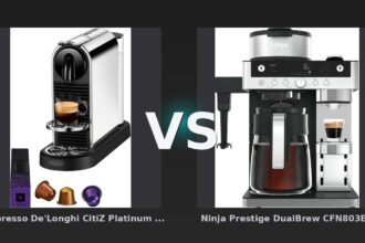 Vergleich: Nespresso De'Longhi CitiZ Platinum EN220.M vs Ninja Prestige DualBrew CFN803EU - Nespresso CitiZ Platinum vs. Ninja DualBrew: Kapselmaschine gegen Kombinationsgerät – Wer macht den