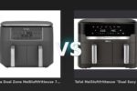 Vergleich: Ninja Dual Zone Heißluftfritteuse 7,6 L | DZ300EU | von SharkNinja vs Tefal Heißluftfritteuse "Dual Easy Fry XXL EY942H" 11 l, anthrazit - Ninja DZ300EU vs Tefal EY942H: Der Dual-Zone-Airfryer-Vergleich 2026