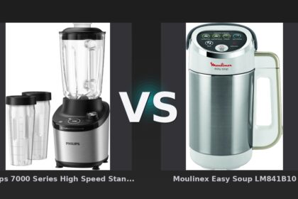 Vergleich: Philips 7000 Series High Speed Standmixer HR3760/10 vs Moulinex Easy Soup LM841B10 - Philips 7000 Series vs Moulinex Easy Soup: Standmixer oder Suppenspezialist?