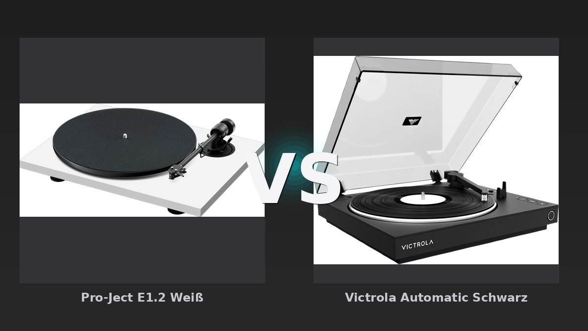Vergleich: Pro-Ject E1.2 Weiß vs Victrola Automatic Schwarz - Pro-Ject E1.2 vs Victrola Automatic: Automatik oder manuelle Präzision? Einsteiger-Plattenspieler im