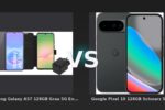 Vergleich: Samsung Galaxy A57 128GB Grau 5G Enterprise Edition + Basis-Zubehörset vs Google Pixel 10 128GB Schwarz 5G - Samsung Galaxy A57 Enterprise vs Google Pixel 10: Business-Smartphone im Duell