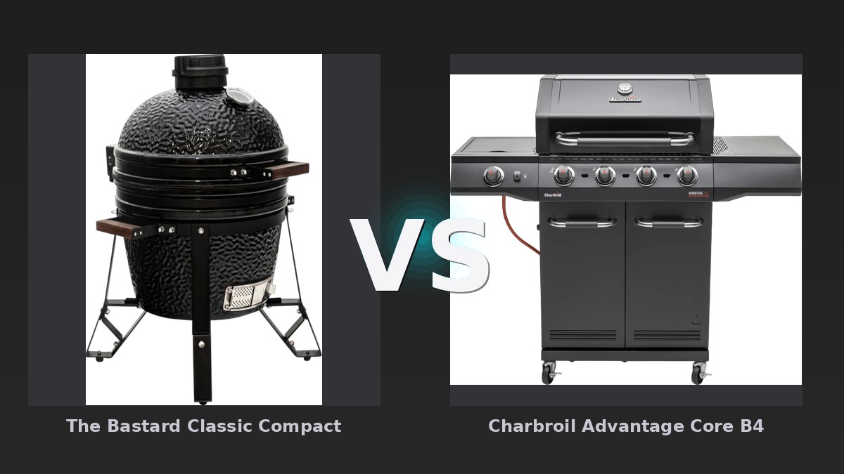 Vergleich: The Bastard Classic Compact vs Charbroil Advantage Core B4 - The Bastard Classic Compact vs Charbroil Advantage Core B4: Holzkohle trifft auf Gas