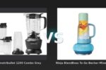 Vergleich: nutribullet 1200 Combo Grey vs Ninja BlendBoss To-Go-Becher-Mixer in Blau | DB351EUBL | von SharkNinja - NutriBullet 1200 Combo vs Ninja BlendBoss: Der ultimative Mixer-Vergleich