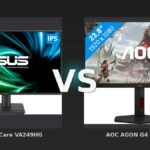 Vergleich: ASUS EyeCare VA249HG vs AOC AGON G4 24G4ZR - ASUS EyeCare VA249HG vs AOC AGON G4 24G4ZR: Office-Display oder Gaming-Monster?
