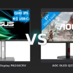 Vergleich: ASUS ProArt Display PA24ACRV vs AOC OLED Q27G4ZDR - ASUS ProArt PA24ACRV vs AOC OLED Q27G4ZDR: Profi-Monitor trifft auf Gaming-OLED