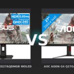 Vergleich: ASUS ROG Strix XG27AQDMGR WOLED vs AOC AGON G4 Q27G4ZD QD-OLED - ASUS ROG Strix XG27AQDMGR vs. AOC AGON G4 Q27G4ZD: WOLED trifft auf QD-OLED – wer liefert das besser