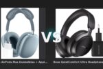 Vergleich: Apple AirPods Max Dunkelblau + Apple USB-C-Ladegerät 20 W vs Bose QuietComfort Ultra Headphones Schwarz + Ladegerät - Apple AirPods Max vs. Bose QuietComfort Ultra – Der Over-Ear-ANC-Vergleich 2026