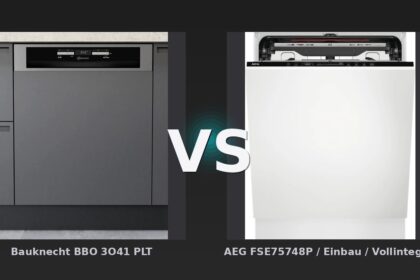 Vergleich: Bauknecht BBO 3O41 PLT vs AEG FSE75748P / Einbau / Vollintegriert / Nischenhöhe 82 - 90 cm - Bauknecht BBO 3O41 PLT vs. AEG FSE75748P: Zwei Einbau-Geschirrspüler im Preis-Leistungs-Vergleich