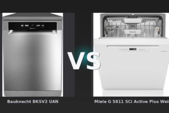 Vergleich: Bauknecht BKSV2 UAN vs Miele G 5811 SCi Active Plus Weiß - Bauknecht BKSV2 UAN vs. Miele G 5811 SCi Active Plus: Preis-Leistungs-Sieger oder Premium-Klasse?