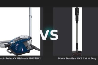 Vergleich: Bosch Relaxx'x Ultimate BGS7RCL vs Miele Duoflex HX1 Cat & Dog - Bosch Relaxx'x Ultimate BGS7RCL vs. Miele Duoflex HX1 Cat & Dog: Kabellose Staubsauger im Vergle