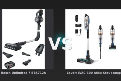 Vergleich: Bosch Unlimited 7 BBS712A vs Levoit LVAC-300 Akku-Staubsauger - Bosch Unlimited 7 vs Levoit LVAC-300: Akku-Staubsauger im Test – Doppelte Laufzeit vs. günstiger Pre