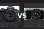 Vergleich: Canon EOS R50 + RF-S 18-45mm vs Fujifilm X-M5 Silber + XC 15-45mm f/3.5-5.6 OIS PZ - Canon EOS R50 vs. Fujifilm X-M5: Der Sucher entscheidet