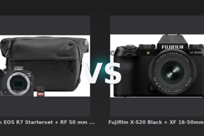 Vergleich: Canon EOS R7 Starterset + RF 50 mm f/1.8 STM vs Fujifilm X-S20 Black + XF 16-50mm f/2.8-4.8 R LM WR - Canon EOS R7 vs. Fujifilm X-S20: Zwei APS-C-Allrounder im Vergleich