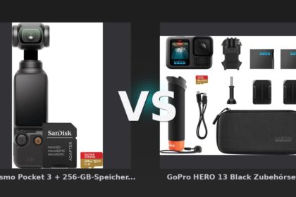 Vergleich: DJI Osmo Pocket 3 + 256-GB-Speicherkarte vs GoPro HERO 13 Black Zubehörset - DJI Osmo Pocket 3 vs GoPro HERO 13: Gimbal-Stabilisierung trifft auf Action-Power