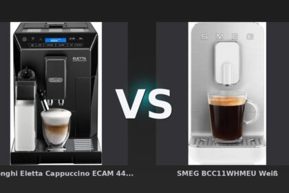 Vergleich: De'Longhi Eletta Cappuccino ECAM 44.660.B Schwarz vs SMEG BCC11WHMEU Weiß - De'Longhi Eletta ECAM 44.660.B vs. SMEG BCC11WHMEU: Der automatisierte Sieg der italienischen Kaffee