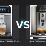 Vergleich: De'Longhi Eletta Ultra ECAM470.85.MB vs JURA E8 Midnight Silver (ED) - De'Longhi Eletta Ultra vs. JURA E8: Zwei Vollautomaten im Detailvergleich