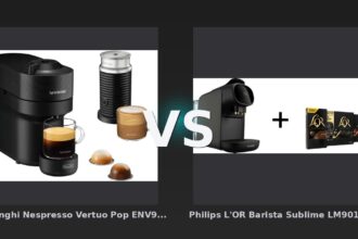 Vergleich: De'Longhi Nespresso Vertuo Pop ENV90.BAE vs Philips L'OR Barista Sublime LM9012/23 Grau mit Kaffeekapseln - De'Longhi Vertuo Pop vs. Philips L'OR Barista Sublime: Kapselkrieg um den besten Espresso